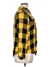 C established 1946 100% Rayon Plaid Yellow Long Sleeve Button-Down Shirt Size XL - photo 4