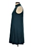Assorted Brands Solid Teal Casual Dress Size L - photo 5