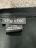 City Chic 100% Polyester Black Short Sleeve Top Size 20 Plus (L) - photo 7