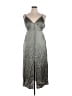 Shona Joy 100% Polyester Metallic Gray Cocktail Dress Size 14 - photo 1