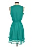 Nine West 100% Polyester Solid Teal Cocktail Dress Size XS - photo 2