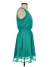 Nine West 100% Polyester Solid Teal Cocktail Dress Size XS - photo 4
