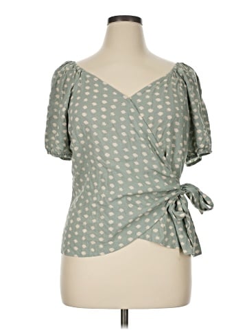 Madison & Berkeley Short Sleeve Blouse (view 1)