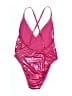 ASOS Metallic Pink One Piece Swimsuit Size 2 - photo 2