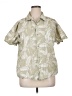 Coofandy 100% Cotton Tropical Tan Short Sleeve Blouse Size XL - photo 1