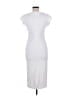 Zara Solid White Casual Dress Size M - photo 2