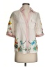 Sancia Floral Ivory Short Sleeve Blouse Size XS - photo 1