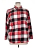 Eddie Bauer 100% Cotton Plaid Red Long Sleeve Button-Down Shirt Size XL - photo 1