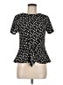 Talbots Polka Dots Black Short Sleeve T-Shirt Size M (petite) - photo 1