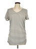 New Directions Gray Short Sleeve Top Size L - photo 1