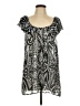 Violet & Claire 100% Polyester Black Short Sleeve Blouse Size L - photo 1
