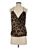 Leith Animal Print Brown Sleeveless Blouse Size S - photo 1