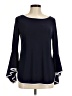 Coco Bianco Blue Long Sleeve Blouse Size M - photo 1