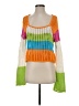 Wild Fable 100% Cotton Color Block Orange Pullover Sweater Size S - photo 1