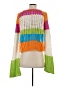 Wild Fable 100% Cotton Color Block Orange Pullover Sweater Size S - photo 2