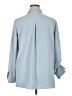 Hilary Radley 100% Polyester Solid Blue Long Sleeve Blouse Size XL - photo 2