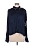 J.Crew 100% Polyester Blue Long Sleeve Blouse Size M - photo 1