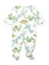 Carter's 100% Polyester Print White Short Sleeve Onesie 0-3 MO / 3 MO - photo 2