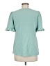 Unbranded 100% Polyester Teal Short Sleeve Blouse Size M - photo 2
