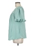Unbranded 100% Polyester Teal Short Sleeve Blouse Size M - photo 5