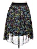 Lularoe 100% Polyester Print Blue Casual Skirt Size 2X - photo 1