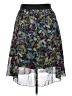 Lularoe 100% Polyester Print Blue Casual Skirt Size 2X - photo 2