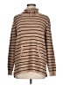 Evolution by Cyrus Stripes Tan Turtleneck Sweater Size L - photo 1