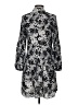 Ann Taylor 100% Polyester Paisley Gray Casual Dress Size XS - photo 2