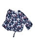 Elodie 100% Rayon Floral Blue 3/4 Sleeve Blouse Size XS - photo 1