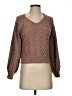 Hippie Rose 100% Polyester Chevron-herringbone Brown Pullover Sweater Size S - photo 1