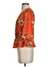 Ava & Aiden 100% Polyester Orange 3/4 Sleeve Blouse Size S - photo 5