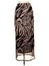 Shein 100% Polyester Animal Print Brown Formal Skirt Size L - photo 2