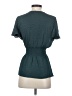Max Studio 100% Polyester Teal Short Sleeve Blouse Size S (estimated) - photo 2