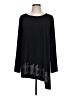 Susan Graver 100% Polyester Black 3/4 Sleeve Top Size L - photo 1