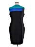 Calvin Klein Color Block Black Cocktail Dress Size 16 - photo 2