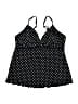 Trimshaper Polka Dots Black Swimsuit Top Size 12 - photo 1