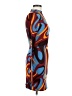 Shein Graphic Blue Cocktail Dress Size 6 - photo 4