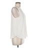 Ann Taylor LOFT 100% Polyester Ivory Sleeveless Blouse Size M - photo 4