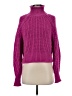 H&M Solid Pink Turtleneck Sweater Size S - photo 1
