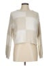 Moon & Madison Checkered-gingham Ivory Pullover Sweater Size M - photo 1