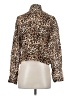 Nicholas 100% Silk Animal Print Brown Blouse Size 2 - photo 2