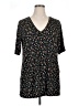 Torrid Black Short Sleeve Blouse Size 2X Plus (2) - photo 1
