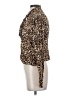 Nicholas 100% Silk Animal Print Brown Blouse Size 2 - photo 5