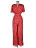 Lulus 100% Polyester Hearts Red Jumpsuit Size L - photo 2