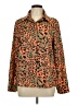 Shein Animal Print Orange Long Sleeve Blouse Size 8 - 10 - photo 1