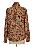 Shein Animal Print Orange Long Sleeve Blouse Size 8 - 10 - photo 2