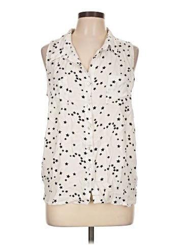 Just Living Sleeveless Button-Down Shirt (view 1)