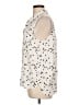 Just Living 100% Rayon Polka Dots Ivory Sleeveless Button-Down Shirt Size L - photo 5