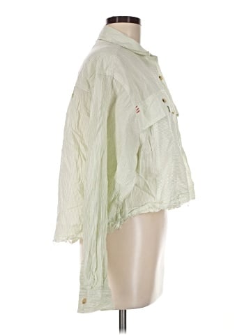 BDG 3/4 Sleeve Button-Down Shirt (view 2)
