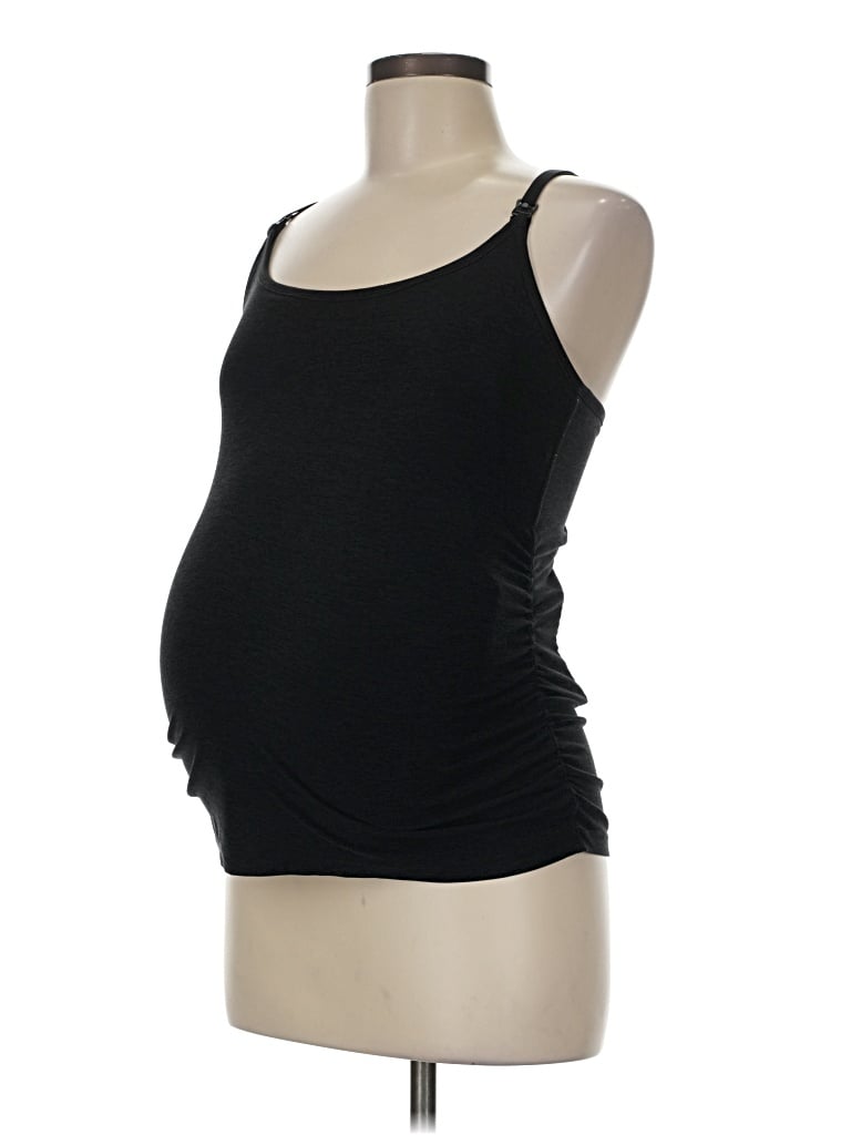 Pre-owned Beyond The Bump By Beyond Yoga Tank Top Black Strapless Neckline Tops